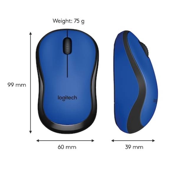 Mouse Logitech M220 Silent, Wireless, Blue