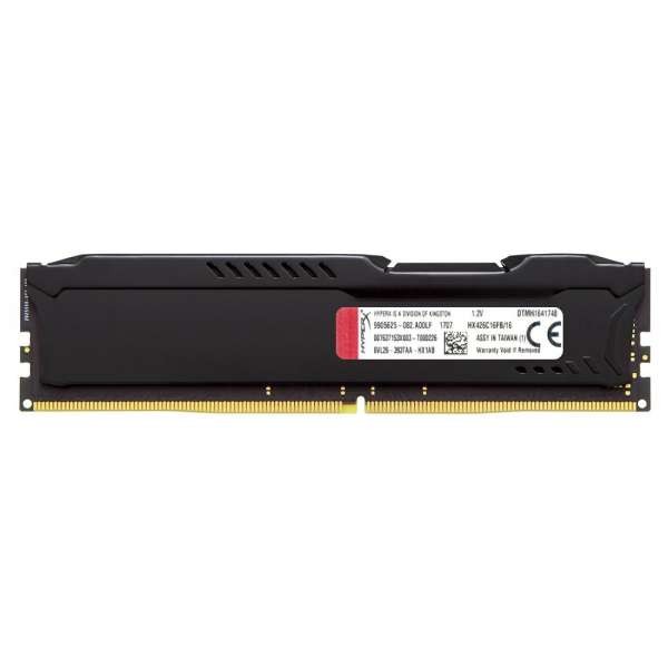 Memorie HyperX Fury Black 16GB, DDR4, 2666MHz, CL16, 1.2V