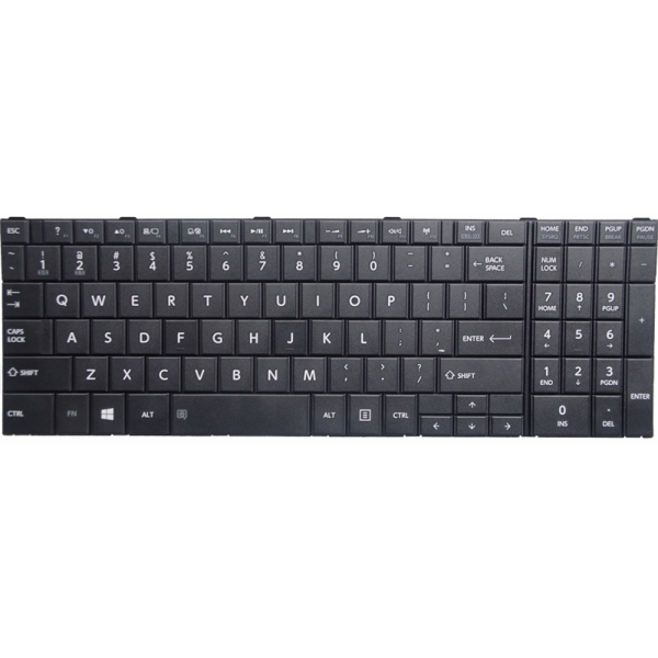 Tastatura Laptop, Toshiba, Satellite R50-B, neagra, layout US