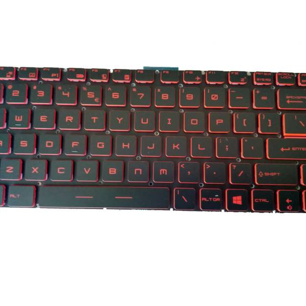 Tastatura Laptop Workstation, MSI, WS75, 9TJ, 9TK, 10TL, 10TM, iluminata, rosie, layout US
