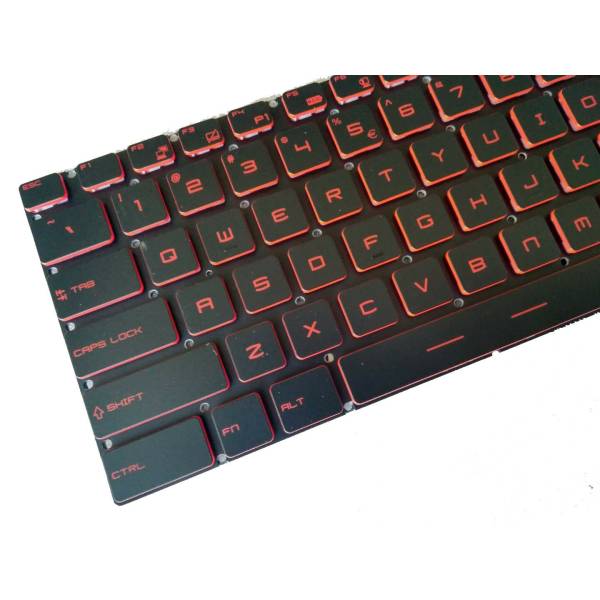 Tastatura Laptop Workstation, MSI, WS75, 9TJ, 9TK, 10TL, 10TM, iluminata, rosie, layout US