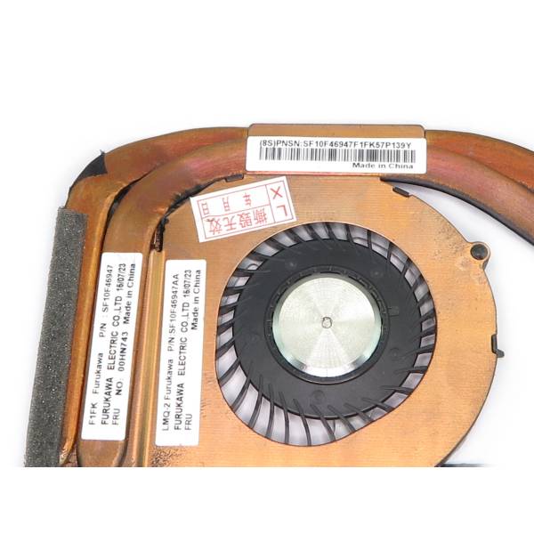 Cooler cu radiator Laptop, Lenovo, X1 Carbon 3rd Gen Type 20BS, 20BT, an 2014, 2015, 04X3829, 00HN743, CC129K01, 0C54435, 6 pini