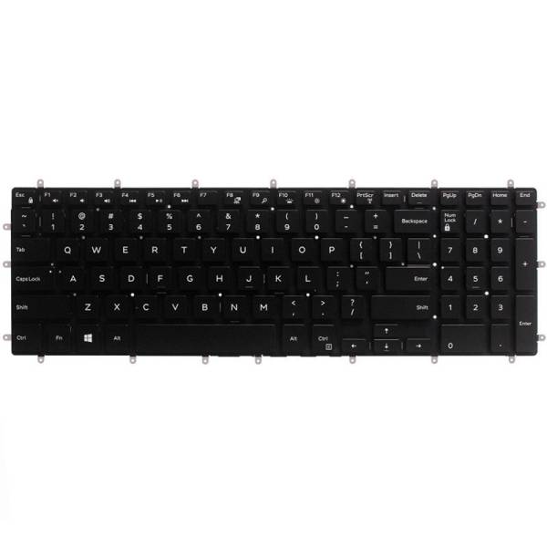 Tastatura Laptop, Dell, Latitude 3590, P75F, P75F001, iluminata, neagra, layout US