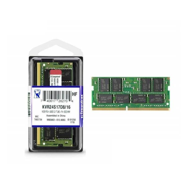 Memorie Laptop Kingston KVR24S17D8/16, 16GB, DDR4, 2400MHz, CL17