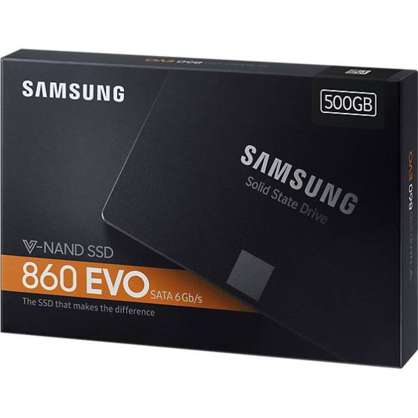 Solid State Drive (SSD) Samsung 860 EVO, 500GB, 2.5, SATA III, TLC, 3D V-NAND, MZ-76E500B/EU