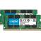 Memorie laptop Crucial 32GB, DDR4, 2666MHz, CL19, 1.2v, Dual Ranked x8, Dual Channel Kit CT2K16G4SFD8266