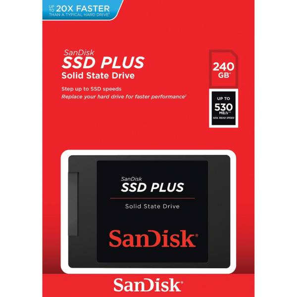Solid State Drive (SSD) SanDisk PLUS SDSSDA-240G-G26, 240GB, 2.5, SATA III