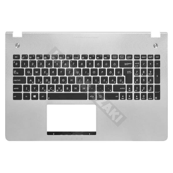 Carcasa inferioara Palmrest cu tastatura iluminata Asus N56DY layout Balkan (UK)