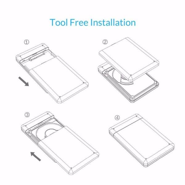 Rack Extern Orico HDD Hard Disk 2.5 Inch Sata USB 3.0