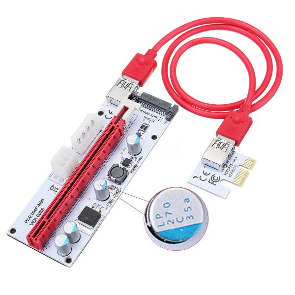 Riser PCIe extensie 1x la 16x V008s mining etherum zcash bitcoin