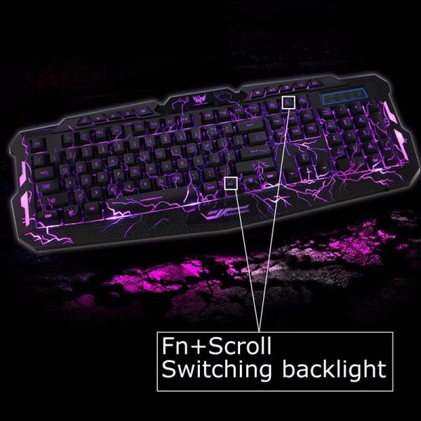Tastatura PC Gaming USB Wired Multimedia 3 culori