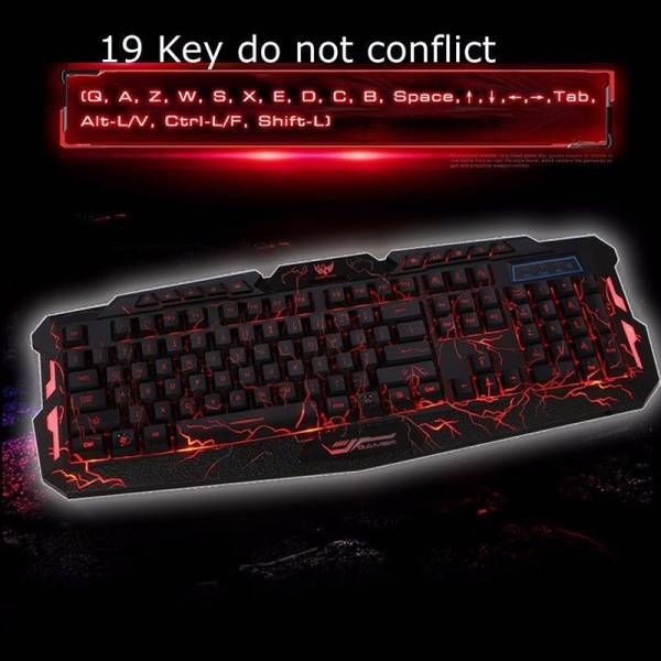 Tastatura PC Gaming USB Wired Multimedia 3 culori