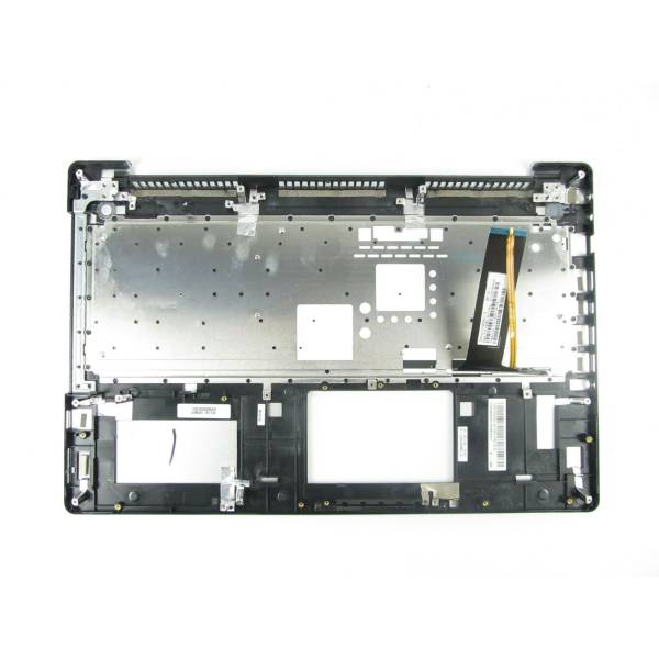 Carcasa superioara cu tastatura palmrest Laptop, Asus, N550, N550J, N550JA, N550JK, N550JV, N550LF, R552, R552JK, R552JV, R552LF, argintiu, cu iluminare