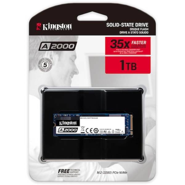 Solid-State Drive (SSD) Kingston A2000, 1TB, NVMe, M.2