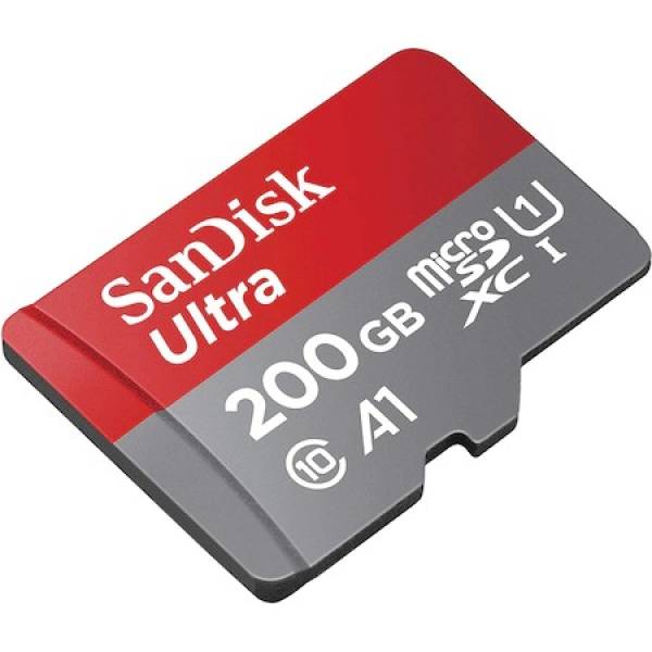 Card de memorie Sandisk microSDXC Ultra, 200 GB, Clasa 10, cu adaptor