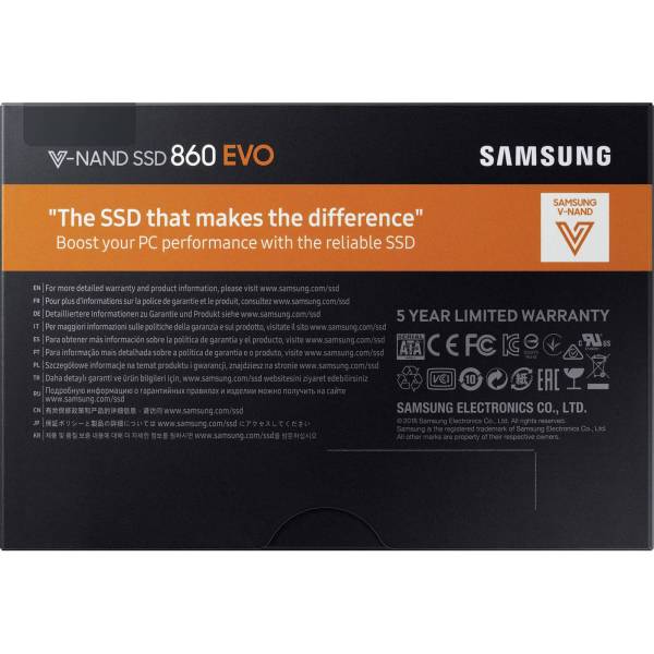 Solid state drive (SSD) Samsung 860 EVO, 1TB, 2.5 inch, SATA III