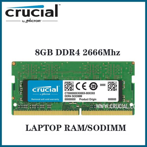 Memorie Laptop RAM Crucial SODIMM 8GB DDR4 2666Mhz 1.2V CL19 CT8G4S266M