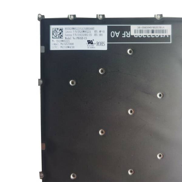 Tastatura Laptop 2-in-1, Lenovo, IdeaPad 5 14IRH9 Type 83KX, iluminata, gri, layout US