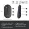 Mouse wireless Logitech Pebble M350, Grafit