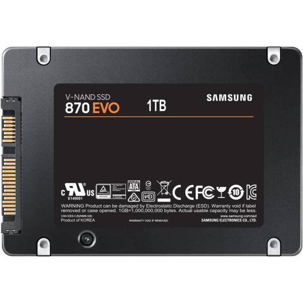 Solid State Drive (SSD) Samsung, 870 EVO, 1TB, MZ-77E1T0, SATA III, (SATA 3), 2.5 inch, Laptop/Desktop