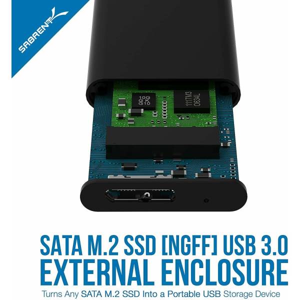 Adaptor M.2 SATA SSD NGFF to USB 3.0 2242, 2260, 2280
