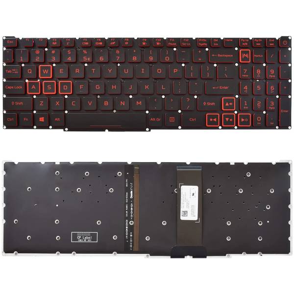 Tastatura Laptop Gaming, Acer, Predator Helios 300 PH317-53, N18I3, iluminata, rosie, layout US