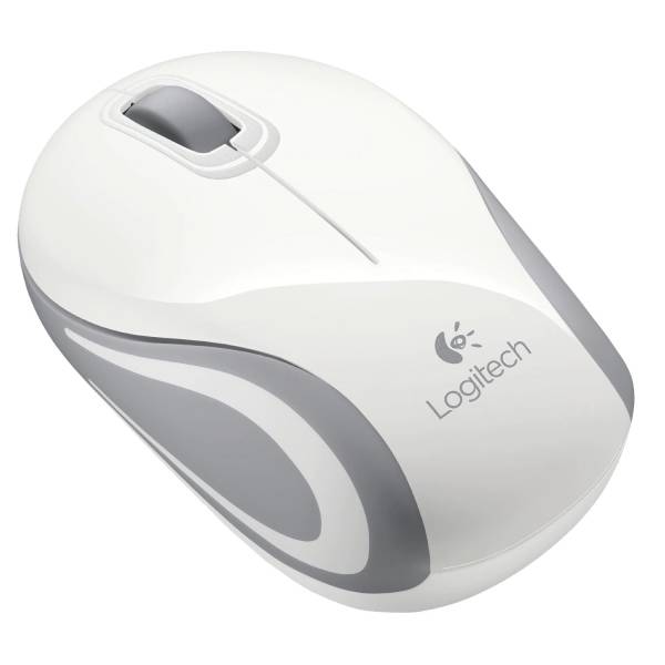Mouse Wireless Logitech M187, USB, Alb