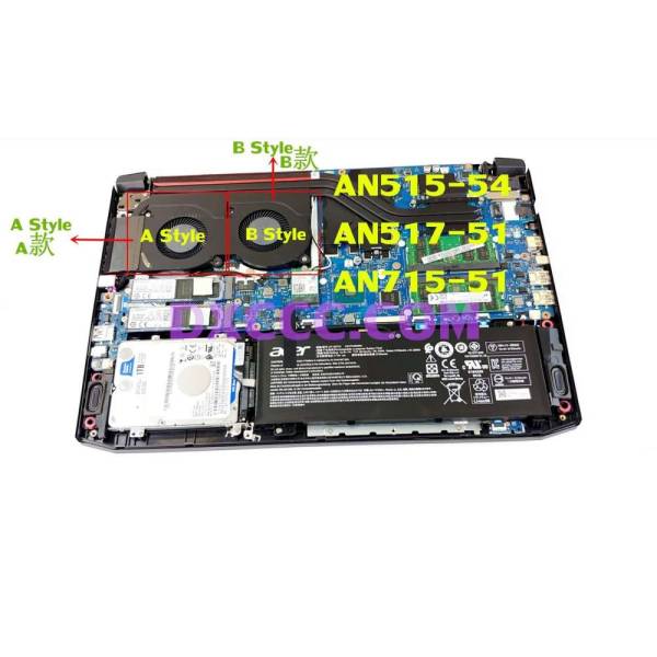 Set coolere Laptop, Acer, ConceptD 3 Pro CN315-71P, DFS541105FC0T-FJN1, DFS531005PL0T-FL7S, 5V, 0.5A Set coolere Laptop, Acer, ConceptD 3 Pro CN315-71P, DFS541105FC0T-FJN1, DFS531005PL0T-FL7S, 5V, 0.5A
