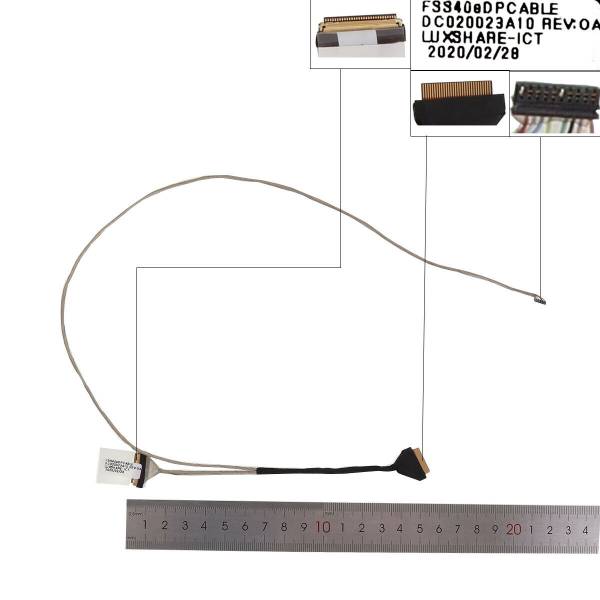 Cablu video LVDS Laptop, Lenovo, IdeaPad S145-15API Type 81UT, 81V7, DC020023A00, DC020023A10, DC020023A20, FS540 EDP, 30 pini