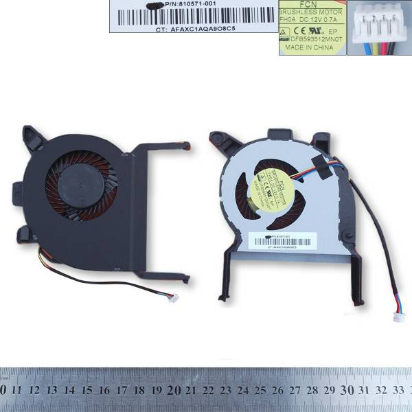 Cooler Desktop, HP, ProDesk 400 G2, 600 G2, DFB593512MN0T FH0A, FB08013M12SPA, 810571-001